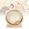 Exercise Wooden Hamsters Wheel Silent Smooth Running Pet Eco Decor Friendly