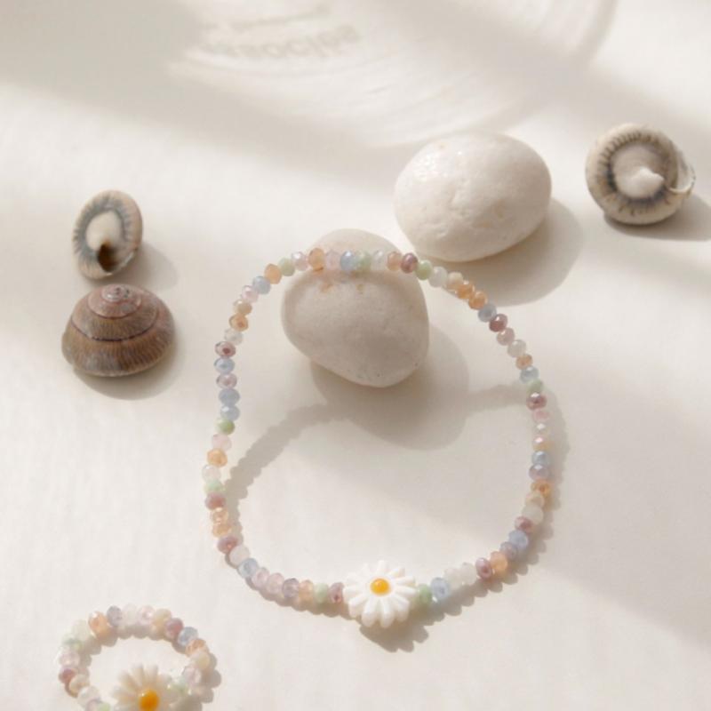 

J.Lauren Crystal Flower Bracelet Ring Set B0926 single type