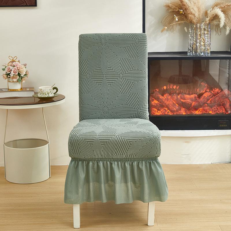 Thickened Elastic Chair Cover Skirt Integrated Stool Dust Cover Hotel Restaurant Universal In All Seasons