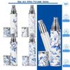 Reusable Blue and White Porcelain Spray Bottle Refillable Cosmetic Container  Makeup
