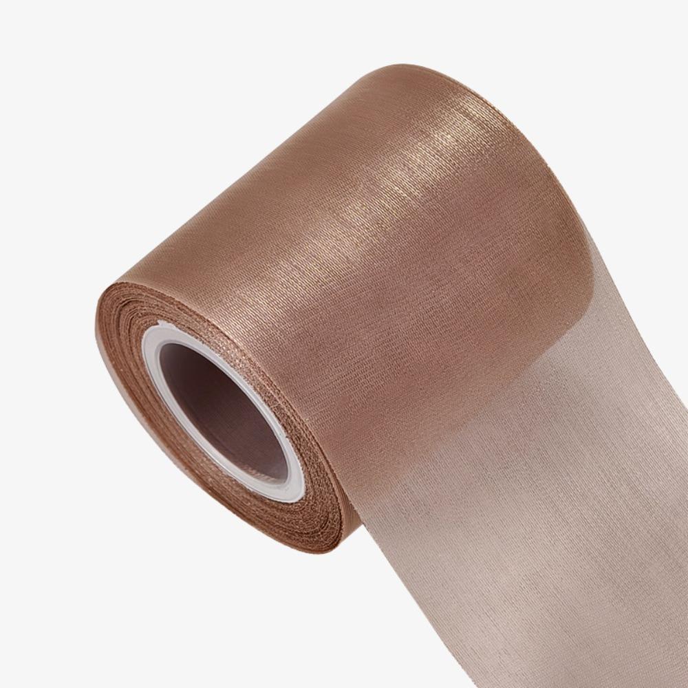 

8cm 8CM Wide Flowing Light Ribbon Chiffon Organza Gift Wrapping Tape DIY Crafts Ribbon Sparkling Material Satin Ribbons 8cm кавовий