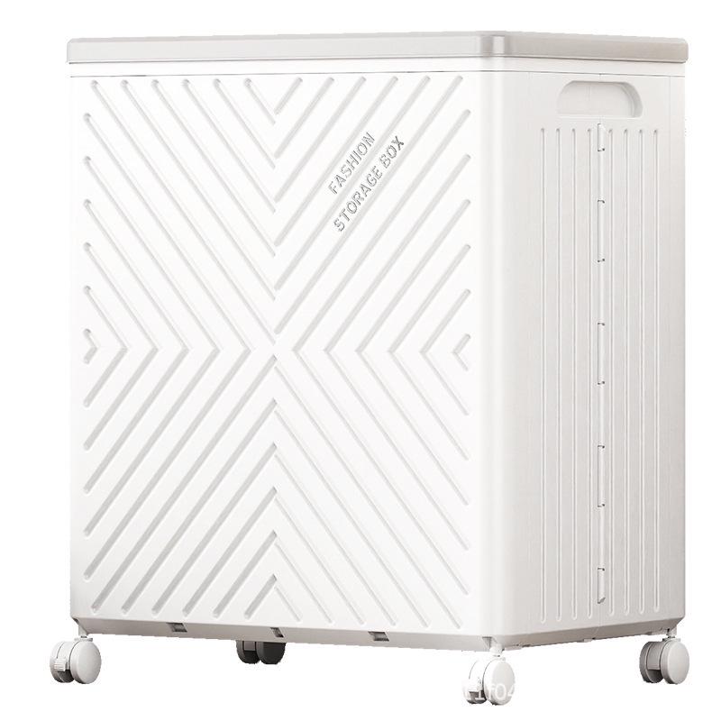 Children's Multi-functional Toy and Clothes Storage Cabinet, Flip-top Folding Design