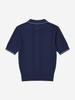 LORDLOAR Signature New Cable Collar Knit Navy