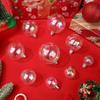 18 Stück Weihnachtsbaumkugeln Runde Kugeln Weihnachtsbaumschmuck Bruchsicheres Plastik Hängende Kugel Feiertagsparty-Geschenk 3cm+4cm +5cm+6cm