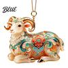 Decorative Hanging Ornaments for Tree 2PCS Christmas Goat Ornaments 2D Acrylic Festive Party Supplies Pendants Lightweight Holiday Home Decor