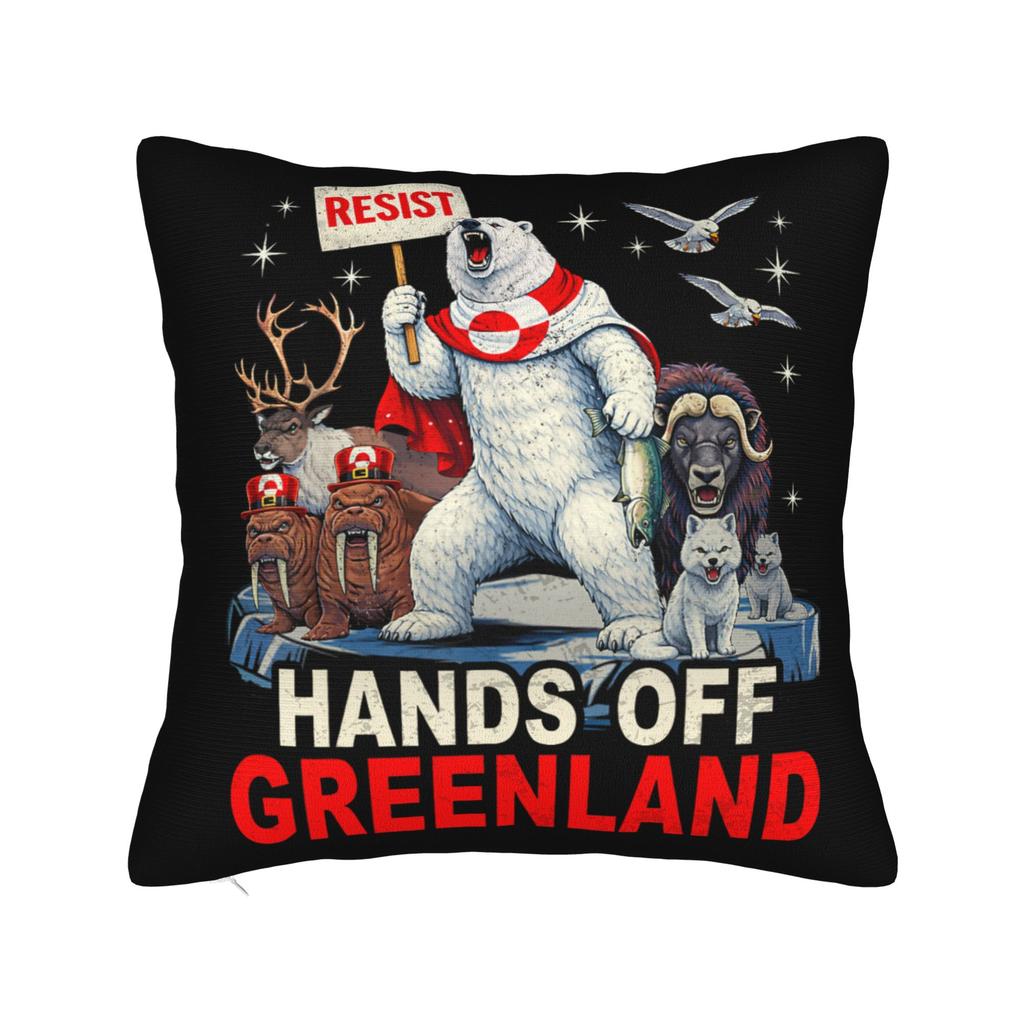 Greenland is Not for Sale Greenland Funny Greenland Pillowcases Pillow Case For Office Car Home Decor Comfy Pillow Cover