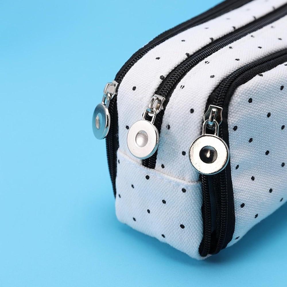 Mehrere Fächer Federmäppchen Polka Dot Federtasche Neue Schreibwaren-Tasche Schreibwaren-Aufbewahrung
