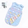 Pure Cotton Baby Sleeping Bag - All-Season Quilted Anti-Kick Blanket for Newborns