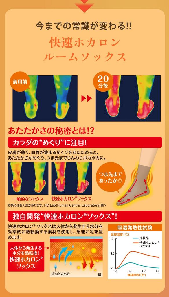 Hokaron Thick Sizes 1 Pair Men's Warm, Socks, Black, 25-27cm,