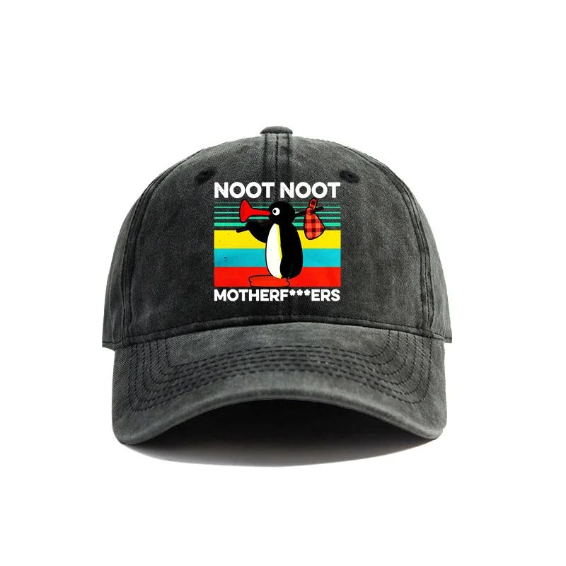 Berretto da Baseball Pinguino Noot Noot Usurato Cool Uomo Donna Pinguino Arrabbiato Cappelli Retro Outdoor Regolabile Regalo Cappello Pinguino Moda