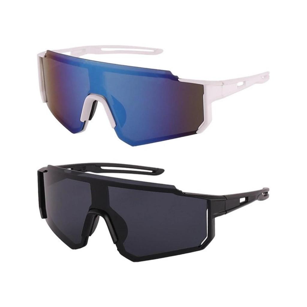 2pcs UV400 Cycling Sunglasses Men Women Bike Shades Sunglass Outdoor Sports Bicycle Dustproof Goggles Glasses for Men Women