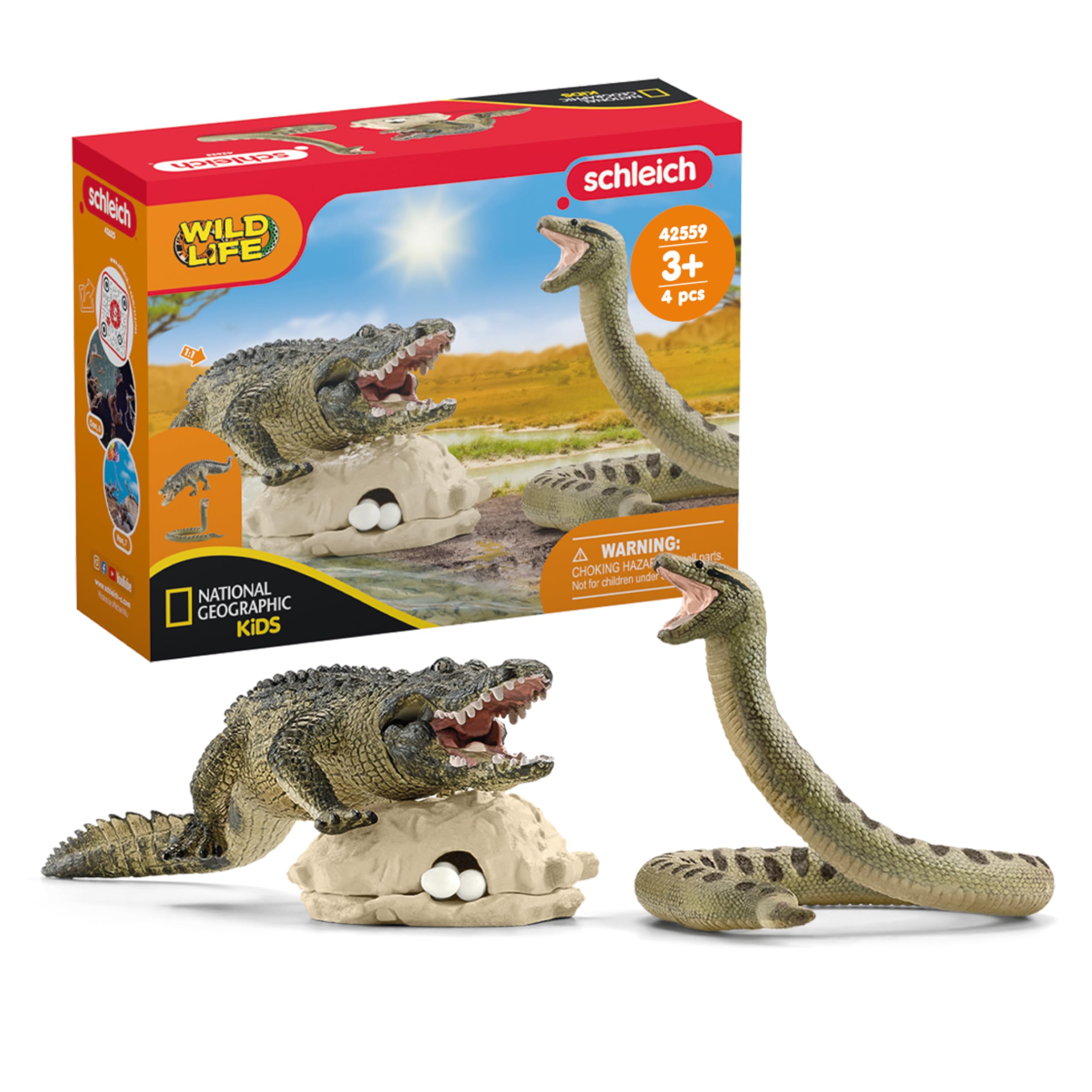 

Schleich Wildlife Анаконда и Крокодил 42559
