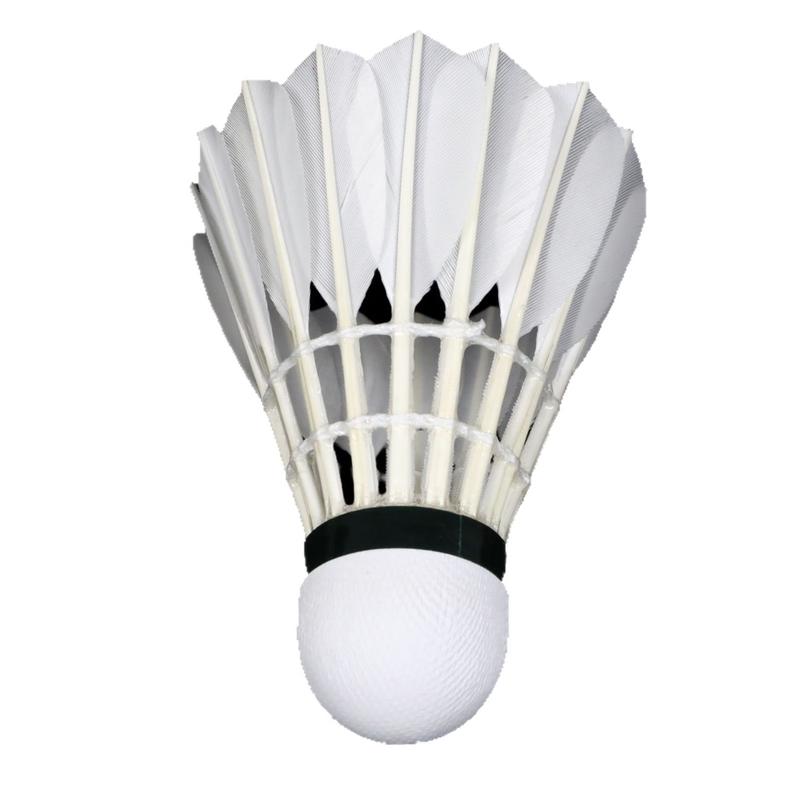 Lingshang Durable Training Goose Feather Badminton Shuttlecocks (12-Pack) Speed 77