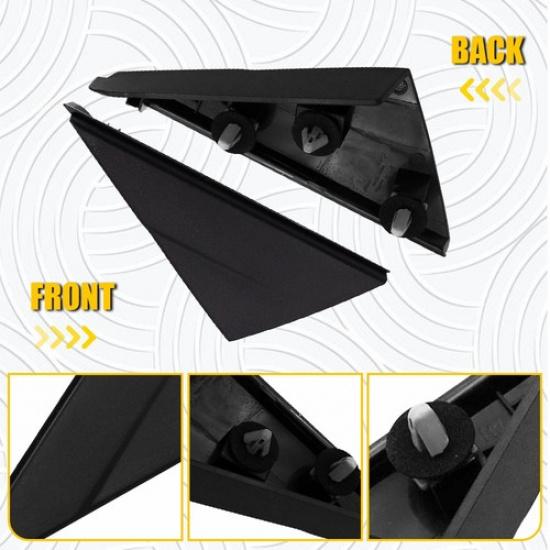 2X Left&Right Side Mirror Corner Fender Trim Molding For 2016 17- Hyundai EV