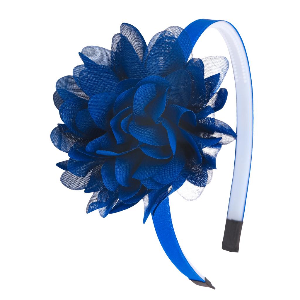 1PC Chiffon Flower Headbands Kids Girls Plastic Teeth Hairbands Floral Headband Children Girls Fashion Hair Aceessories