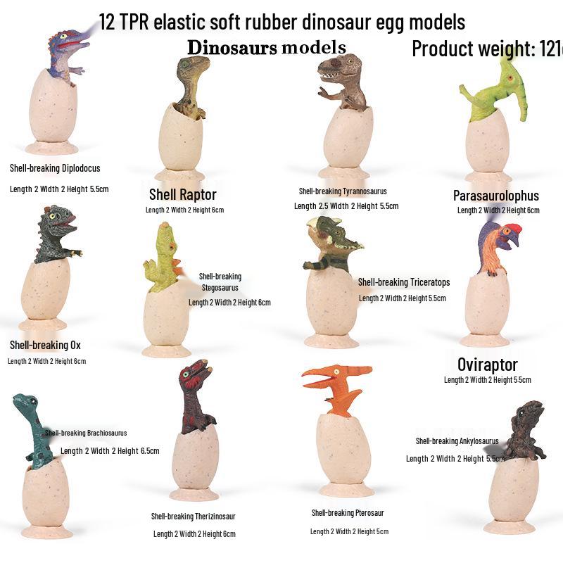 Kids' Marine Animal Model Stress Relief Toy Set: Pufferfish, Octopus, Crab, Shark, Dunkleosteus