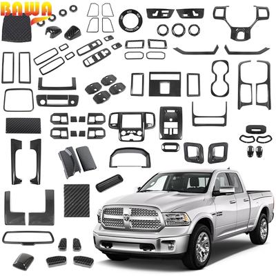 BAWA ABS Fibra di Carbonio Grana Decorazione Interna Auto Copertura Rivestimento Per Dodge Ram 2010 2011 2012 2013 2014 2015 2016 2017