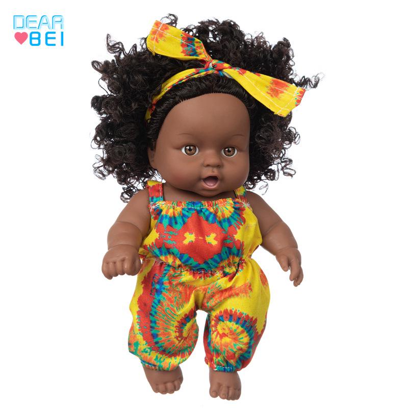 8-inch African Black Skin Fashion Doll with Changeable Outfits
