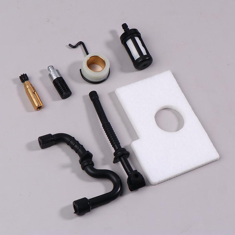 1Set Oil Pump Worm Gear Fuel Oil Filter Line Hose Kit For MS180 MS170 Chainsaw Parts 11236407102