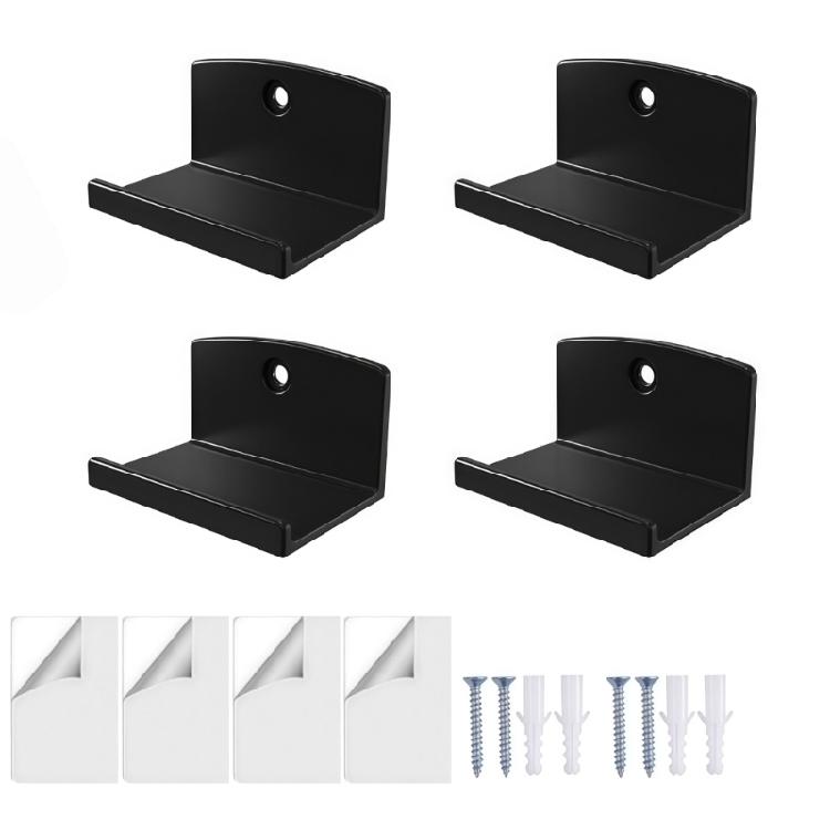Pack of 4 Wall Mounted Holders for Vinyls Albums Using Sticky Materials Strong Adhesion Easy Installation Home Decors