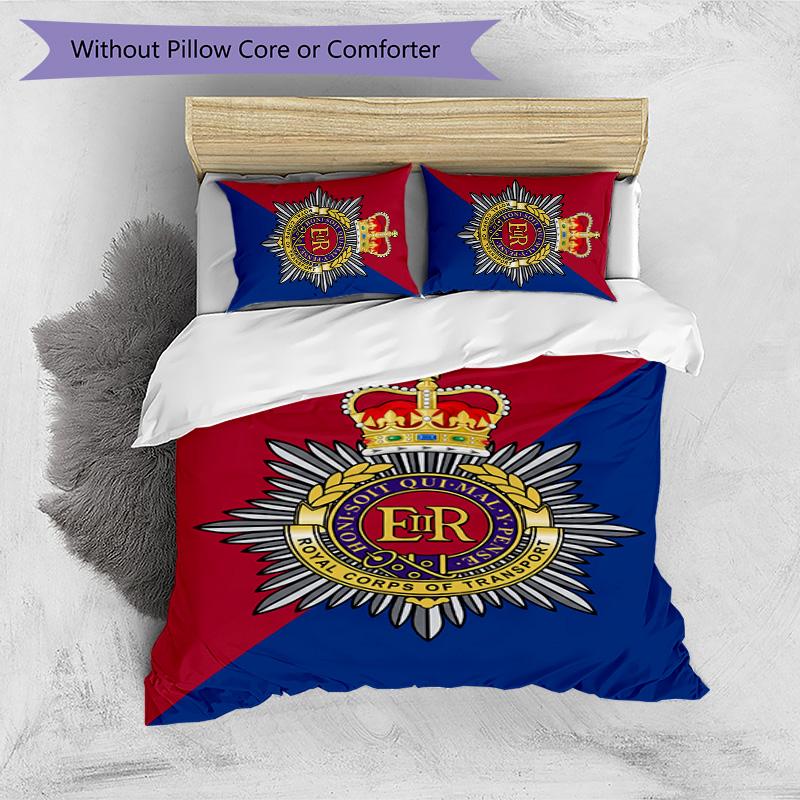 Royal Engineers A.F.C Printed 3PCS Bedding Set Breathable Duvet Cover with Pillowcases Decorative Bed Linen for Bedroom Home