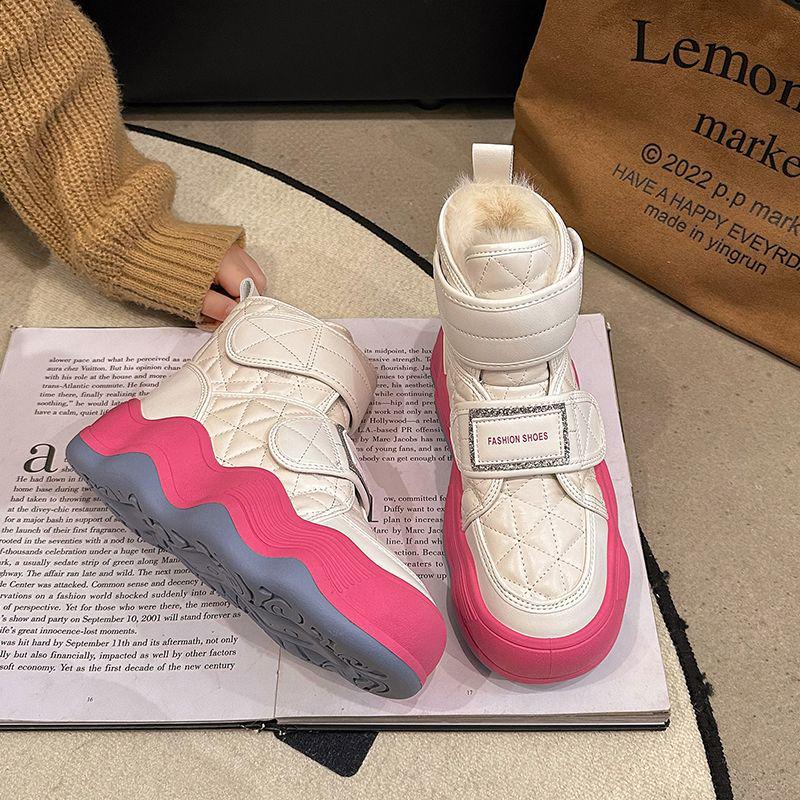 Harbin Women's Winter 2025 Fleece-Lined Snow Boots: Thick, Warm Ankle Boots for -40°C Cold Protection.