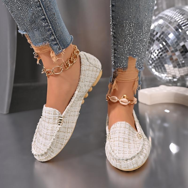 Women Loafers Driving Boat Sandals Luxury Decor Pattern Design PartFlats Slip-on Sexy Elegant Flat Comfy Casual Office