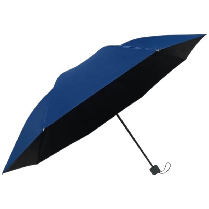 Meidu 21-inch 8-Rib Black Coated Folding Umbrella