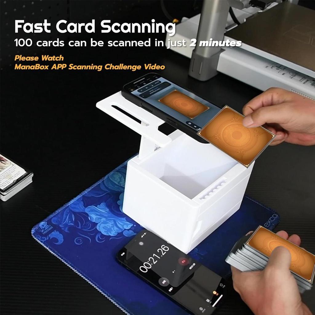 Trading Card Scanner Phone Holder Quickly Scan Gathering Accessories Non-Slip Adjustable Bracket for Collecting Display Storage