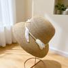 Japanese Hepburn-Style Tulip Raffia Sun Hat for Women - Hand-Woven Summer Straw Hat with Sun Protection