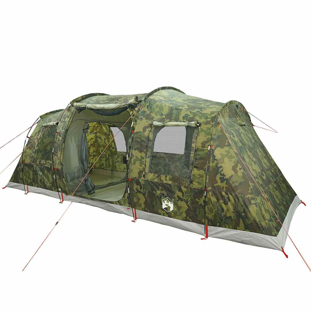 Vidaxl Tourist Tent, Tunnel, 4-Person, Camouflage, Waterproof