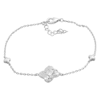 Bracelet en argent avec zircons, poids de l'article 2,4 g (2214878)