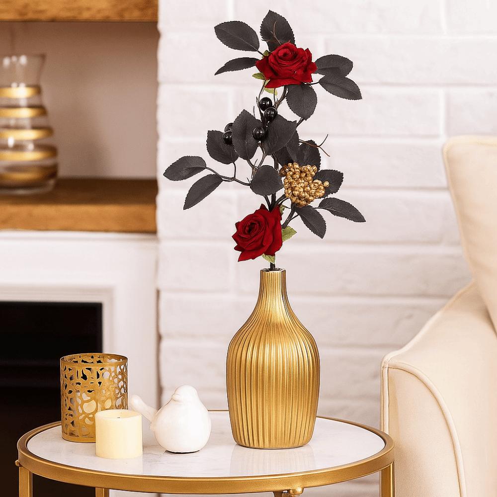 Vibrant Colors Halloween Simulated Flowers Decorative Maple Leaf Bouquet Dining Table