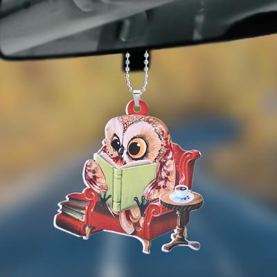 3 typy přívěsku roztomilá sova,přívěšek na vnitřní zpětné zrcátko do auta,zvířecí závěsná dekorace,přívěsek na klíče a tašku,dárek k svátku