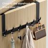 Premium Over The Door Hook Adjustable Metal Aluminum Wall Hook for Kitchen Cabinets Wardrobes