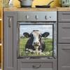 Pastoral Bull Head Kitchen Dining Room Cabinet Home Background Beautification and Decoration Stickers