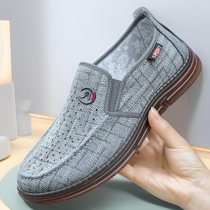 

New summer old Beijing cloth shoes men s breathable soft-soled casual net shoes trendy versatile men s shoes 44