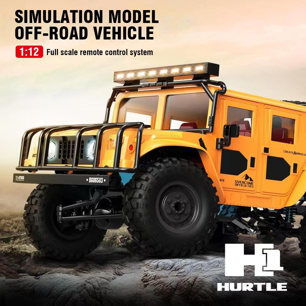 1/12 4WD Rc Car Drift Cars Truck H1 Remote Control Climbing Buggy Trucks 2.4G Full Scale High-Speed Off-Road Children Toys Boys