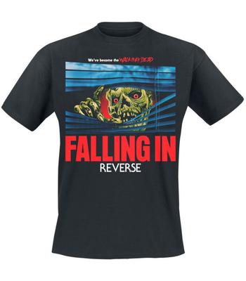 T-shirt Walking Dead czarny od Falling In Reverse Okrągły dekolt 100% bawełna