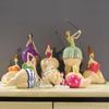 Nordic Plump Beauty Female Figurines Sculpture Ornaments Home Living Room Desk Fat Girl Statue Resin Decoration Accessories