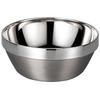 Captain Stag Ue 4954 Outdoor Bowl Dish Cs Vacuum Double Bowl Diameter 13cm Capacity 420ml Stackable Thermal Insulation Silver