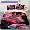 Jujutsu Kaisen Pattern Bedding uilt Set uilt Cover Pillowcase Home Decoration Birthday Gift (1 * duvet cover + 2 * pillowcase without core)