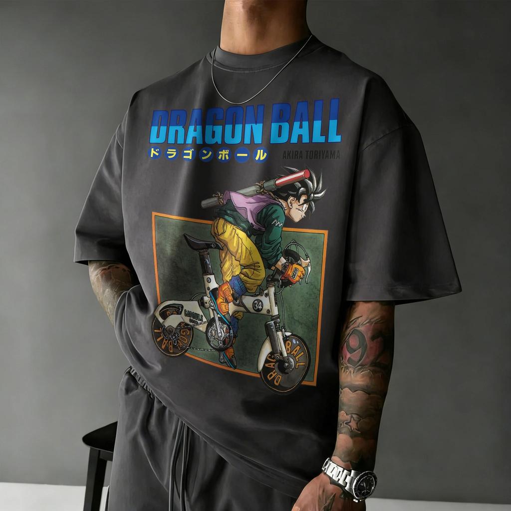 2026 New Summer Dragon Ball 40th Anniversary Kakarot 100% Cotton Anime Printed Fashion T-shirt Extra Size Streetwear Unisex Y2k