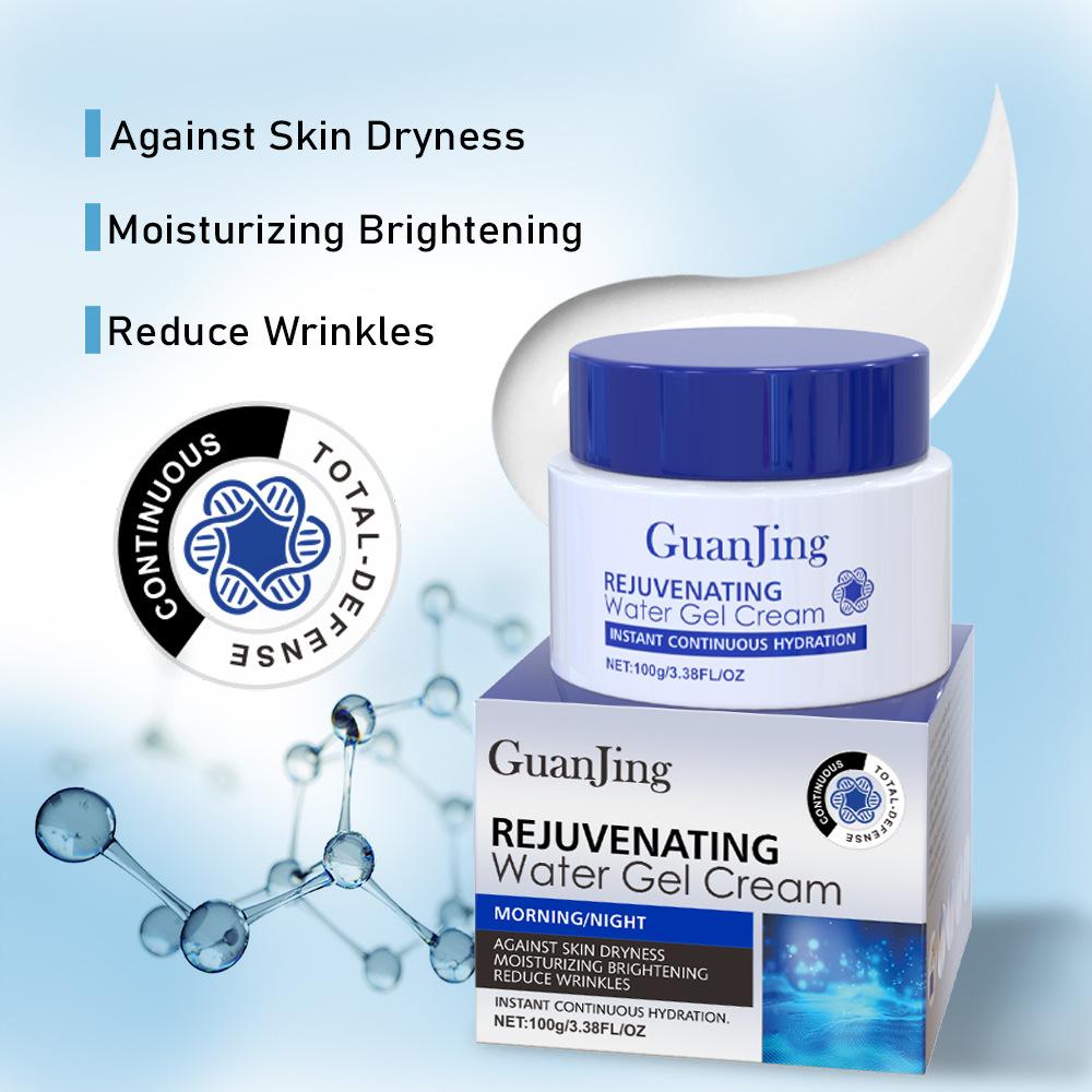 Crema viso idratante viso illuminante per prodotti per la cura della pelle all'acido ialuronico