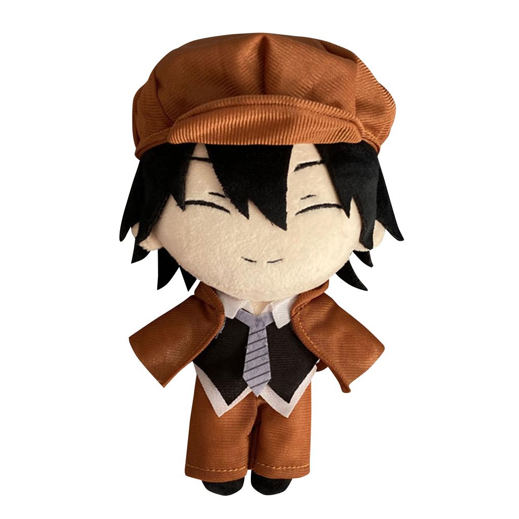 Anime Dazai Osamu Plush Doll Standing Version Oda Sakunosuke Akutagawa Ryunosuke Edgar Allan Poe Soft Stuffed Pillow Toy Gifts