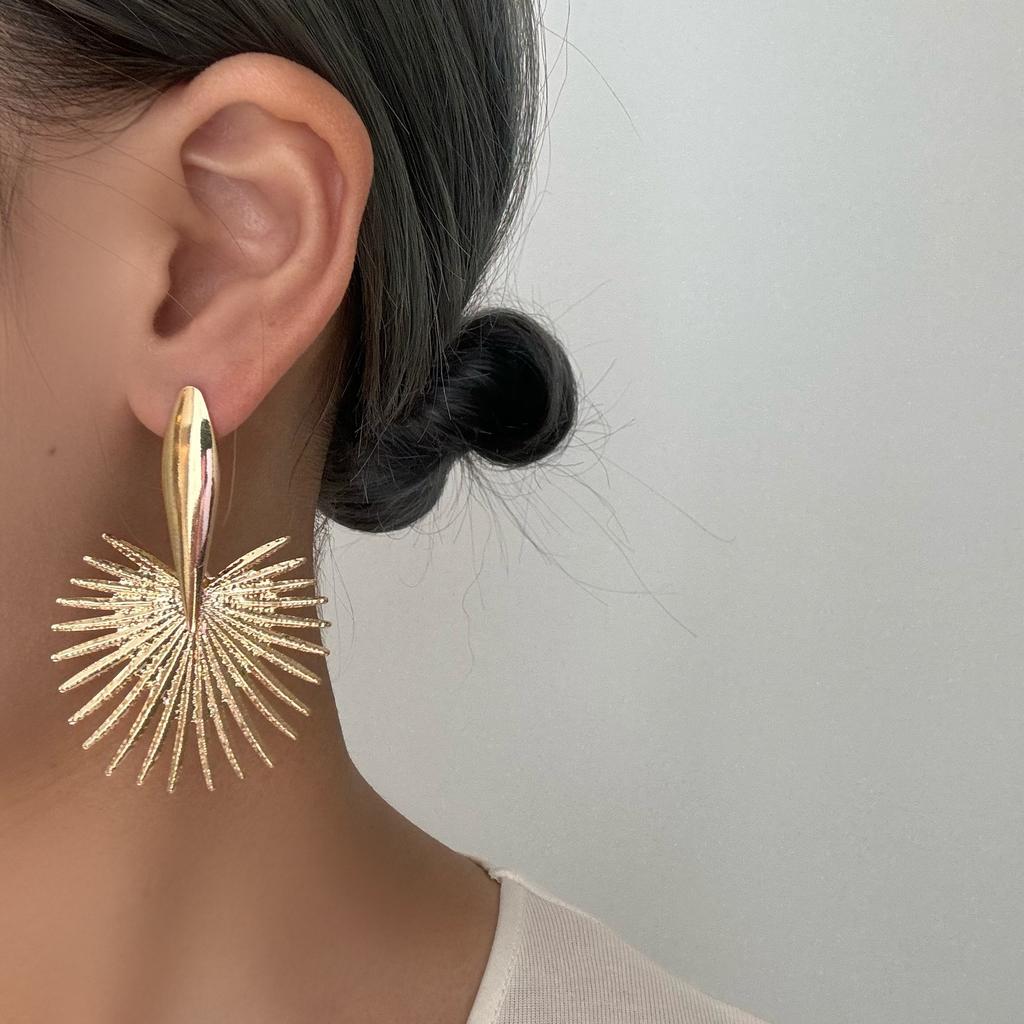 Earrings personalized disc exaggerated personality temperament earrings