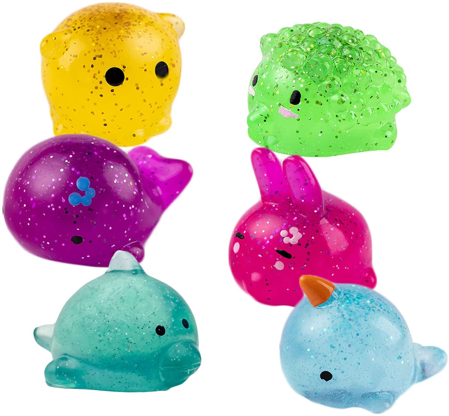 

Big Spongy Sparkling Mochi Squishy Fidgeting Tactile Toys Kawaii Animal Stress Sphere Powder Fun Soft Antistress Squeeze Children Toys