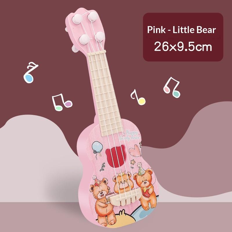 Mini Guitar 4 Strings Classical Ukulele Guitar Toy Musical Instruments For Kids Children Beginners Early Education Small Guitar