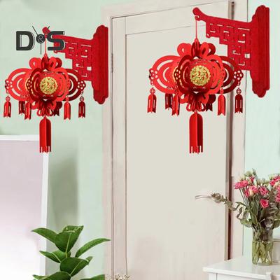 Lanterne rosse da parete, lanterne cinesi fai da te, lanterne sospese, lanterne festive portafortuna per la festa di primavera, decorazioni per la casa