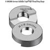 German Taper Pipe Thread Gauge Set: R1/8, 1/4, 3/8, 3/4 DIN2999 Ring & Plug